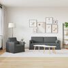 vidaXL Set sofe 2 pcs Tamno siva 198 x 78 x 80 cm tkanina
