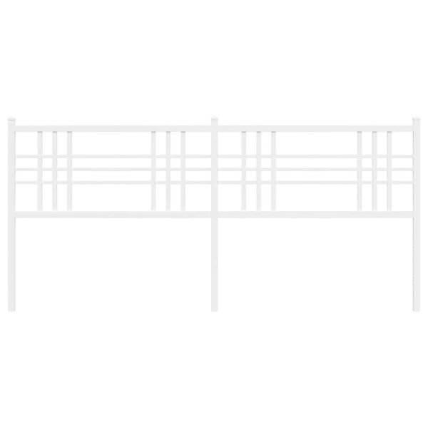 vidaXL Metalno zamjensko uzglavlje bijelo 200 cm