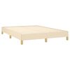 vidaXL Okvir za krevet bez madraca krem 140 x 190 cm od tkanine