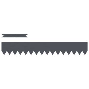 vidaXL Ograda oko Travnjaka 10 pcs Antracit 100 x 0.05 x 20 cm