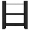 vidaXL Ormarić za knjige / pregrada crni 80 x 35 x 91 cm od borovine