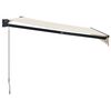 vidaXL Tenda na uvlačenje krem 3,5 x 2,5 m od tkanine i aluminija