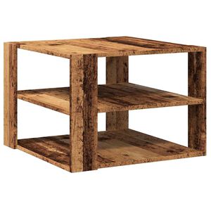 vidaXL Stol za kavu Staro drvo 58x58x40 cm Konstruirano drvo