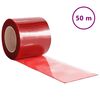 vidaXL Zavjesa za vrata crvena 200 mm x 1,6 mm 50 m PVC