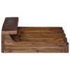 vidaXL Kutija Smeđa 36 x 30 x 10 cm Čvrsto mahagonijsko drvo