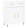 vidaXL Komoda sjajna bijela 69,5x34x90 cm od konstruiranog drva