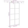 vidaXL Klizna vrata s priborom 102,5x205 cm od stakla ESG i aluminija