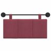 vidaXL Držeće uzglavlje Zidne Vinova crvena 90 x 55 x 5 cm tkanina