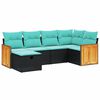 vidaXL 7-dijelni set vrtnih sofa sivi od poliratana