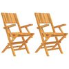 vidaXL Sklopive stolice 2 kom 55x61x90 cm Masivno drvo Teak