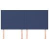 vidaXL Uzglavlje plavo 200x5x118/128 cm tkanina