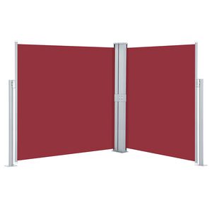 vidaXL Uvlačiva bočna tenda 160 x 600 cm crvena