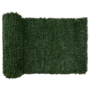 vidaXL Umjetna ograda Tamnozelena 1 x 3 m PVC i čelik