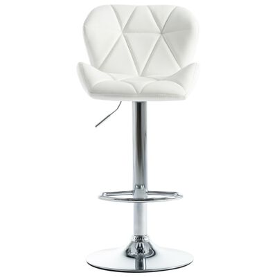 vidaXL Barski stolci od umjetne kože 2 kom bijeli