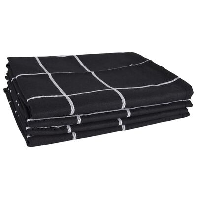 vidaXL Set ručnika od 12 komada crni pamučni