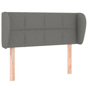 vidaXL Uzglavlje s u&scaron;ima tamnosivo 83x23x78/88 cm od tkanine
