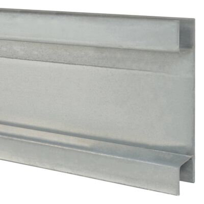 vidaXL Stup za gabionsku ogradu srebrni 200 cm od pocinčanog čelika