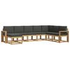 vidaXL Set vanjskih sofa 8 kom. Bijela i antracit