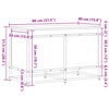 vidaXL Kutija za pohranu s poklopcem 80x40x51,5 cm konstruirano drvo
