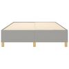 vidaXL Okvir za krevet s oprugom svjetlosivi 140 x 190 cm od tkanine