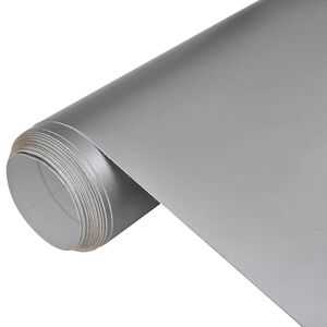 vidaXL Folije za automobil 2 kom mat srebrne 100 x 150 cm+50 x 150 cm