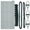 vidaXL Stup za ogradu Zelena 1 x 25 m (60 x 60 mm mreža) Čelik