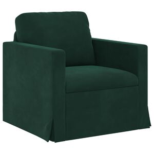 vidaXL Sofa Tamnozelena 78 x 78 x 80 cm Bar&scaron;un