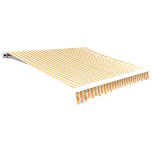vidaXL Zamjenska tkanina za tendu žuta i bijela 300x250 cm poliester