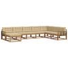 vidaXL Set vanjskih sofa s jastukom 8 pcs Prirodna i bež