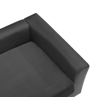 vidaXL Sofa za pse tamnosiva 60 x 43 x 30 cm od pliša i umjetne kože