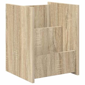vidaXL Polica za časopise s policom Sonoma hrast 35 x 35 x 45 cm