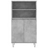 vidaXL Visoka komoda siva betona 60x36x110 cm od konstruiranog drva