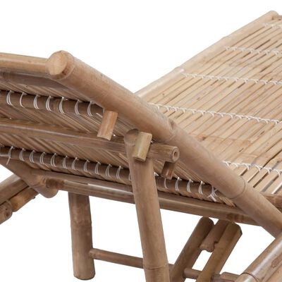 vidaXL Ležaljka za sunčanje od bambusa