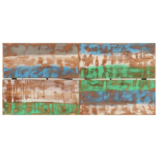 vidaXL Barski stol 150 x 70 x 107 cm masivno obnovljeno drvo i željezo