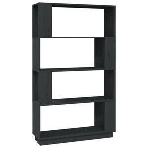 vidaXL Ormarić za knjige / pregrada sivi 80x25x132 cm od borovine