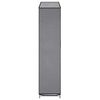 282434 vidaXL Shoe Cabinet with Cover Grey 115x28x110 cm Fabric