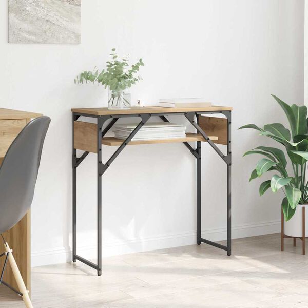 vidaXL Konzolnistol Umjetnički hrast 75x30x75cm Konstruirano drvo