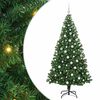 vidaXL Umjetno božićno drvce Zelena 180 cm PVC i Čelik i Plastika