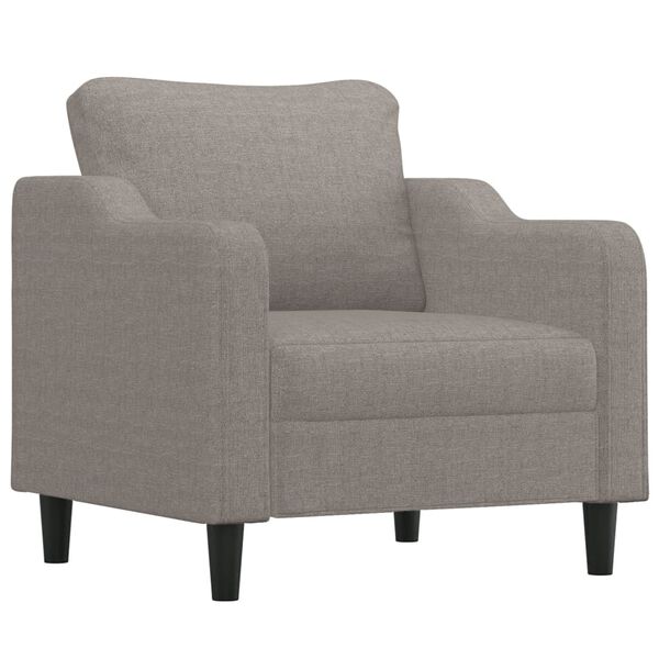 vidaXL 3-dijelni set sofa s jastucima smeđesivi od tkanine