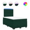 vidaXL Box spring krevet s madracem tamnozeleni 120x200 cm bar&scaron;unasti