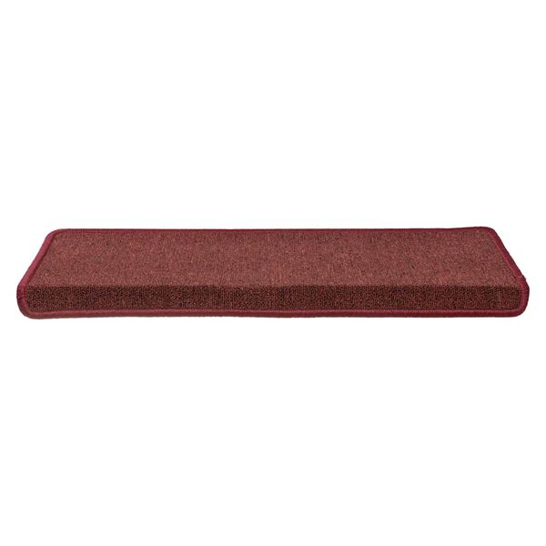vidaXL Prostirke za stepenice 30 kom 65x21x4 cm bordo pravokutni rub