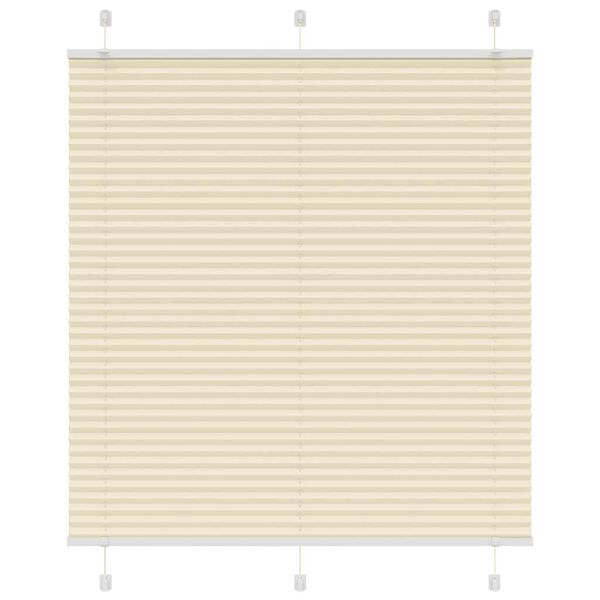 vidaXL Plisirana roleta krem 120x150 cm &scaron;irina tkanine 119,4 cm