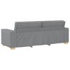 vidaXL Sofa 3 pcs Svijetlo siva 220 x 80 x 84 cm Platnasta tkanina
