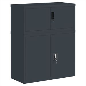 vidaXL Ormarić za spise antracit 90x40x110 cm čelični