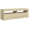 vidaXL TV ormarić s LED svjetlima boja hrasta sonome 120x35x40 cm