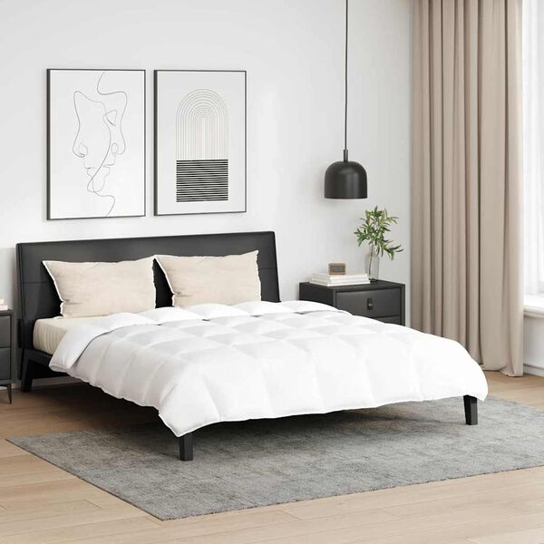 vidaXL Set deka s jastukom 3 pcs Bijelo Perje