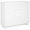 vidaXL Kreveta Bijela 85,5 x 31 x 75 cm Konstruirano drvo