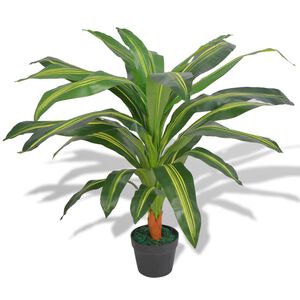 vidaXL Umjetna biljka Dracena s posudom 90 cm Zelena
