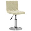 vidaXL Okretne blagovaonske stolice 2 kom krem bar&scaron;unaste