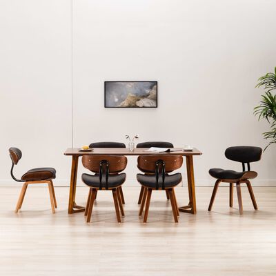 vidaXL Blagovaonske stolice 6 kom sive od savijenog drva i tkanine